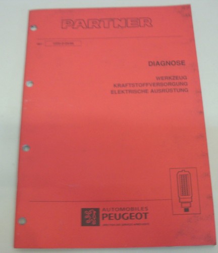 Workshop manual peugeot - workshop,