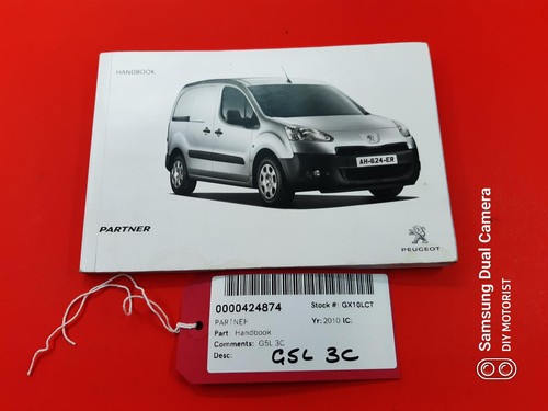 Peugeot partner handbook - ,