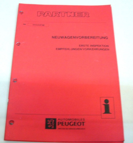 Workshop manual peugeot - manual,