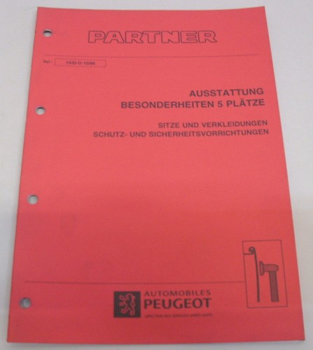 Workshop manual peugeot - workshop,